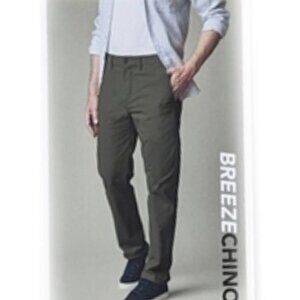 New English Laundry 40x29 Mens Cotton Straight Leg Breeze Chino Olive Green Pant